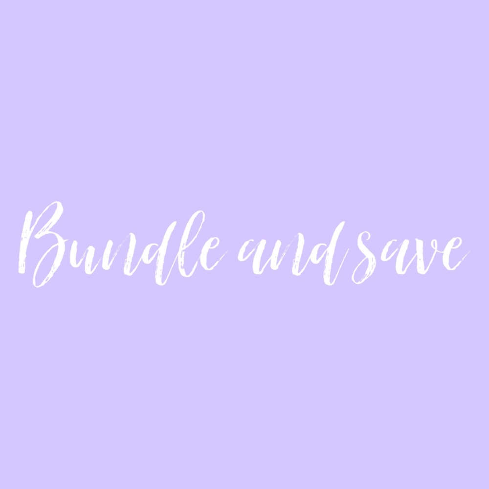 Bundle 2 or more items and you’ll save money
